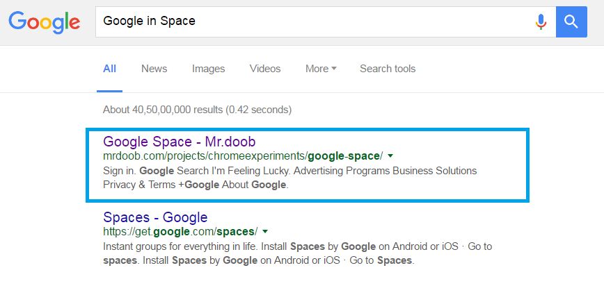 google-in-space